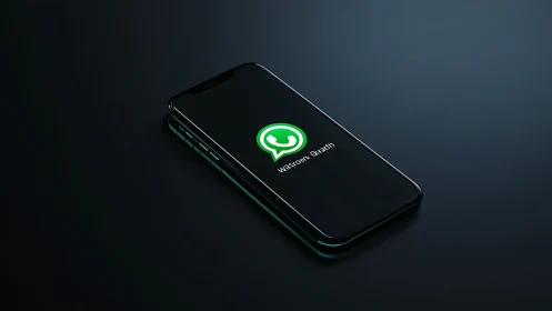 WhatsApp's Glowing Welcome on Your Phone Screen.