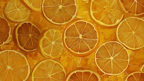 Citrus halos spin in honeyed light, zest-drenched geometry.