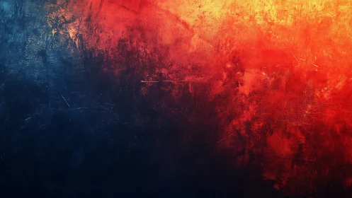 Twilight collision of ember skies and midnight depths.