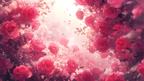 Pink Rose Garden Dream.