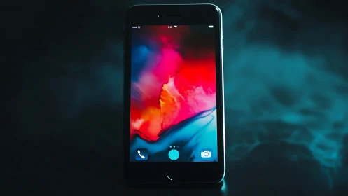 Midnight smartphone glows like a pocket-sized nebula