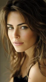 Soft-focus portrait showcases natural light on female subject