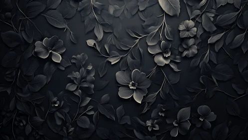 Shadows in Bloom: Dark Floral Elegance.