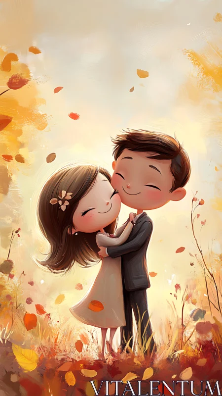 Love in Autumn's Gentle Embrace.