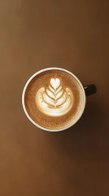 Perfectly Crafted Latte with Beautiful Latte Art Heart