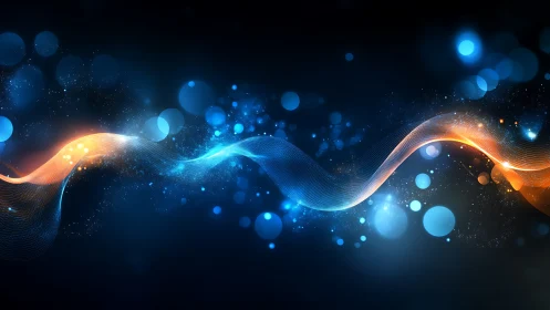 Dual-color luminescent waveforms traverse a deep digital void