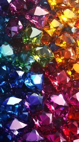 Spectrum-grade faceted crystals in dense refractive cluster