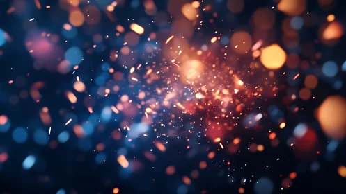 Luminous Particle Burst with Dynamic Light Trails