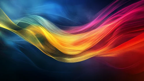 Chromatic fluid dynamics in multicolor spectral light waves