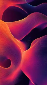 Parametric neon wavefront surfaces with luminous gradient fields.