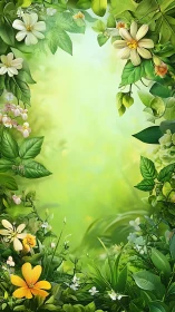 Blooming Gardens Frame a Luminous Green Paradise