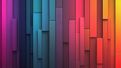 Chromatic extrusion array with longitudinal gradient segmentation.