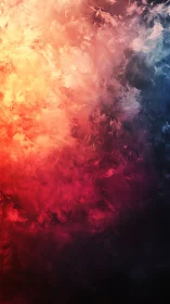 Abstract vertical gradient with fiery and cool tones.