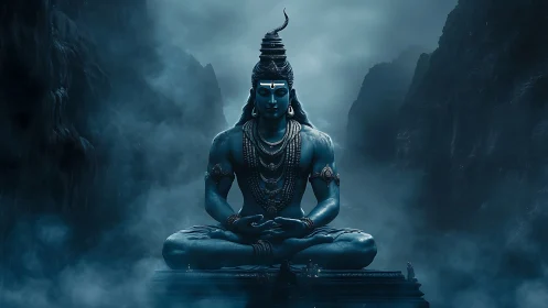 Midnight-hued mountain sage breathes stillness into the mist