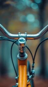 Bicycle handlebar with frost accumulation and structural detail