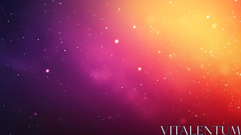 Nebula gradient field with luminous star particle drift.