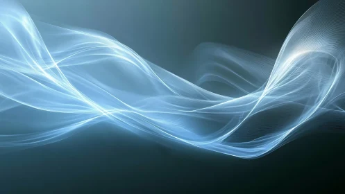 Silken lightwaves drift like whispered rivers of frozen wind