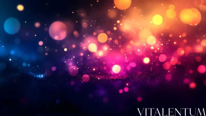 Vibrant abstract bokeh lights in a colorful digital art style.