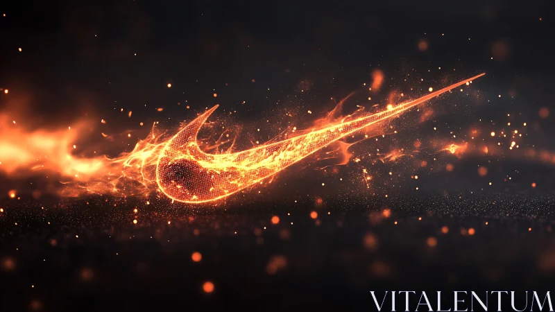 Incandescent Energy Trail with Particle Dispersion Effect