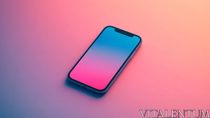 Gradient Gateway: Where Blue Surrenders to Magenta's Embrace