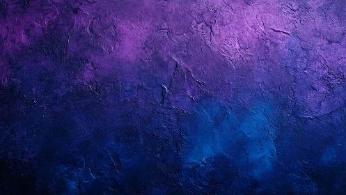 Textured wall surface shows purple to blue gradient transition
