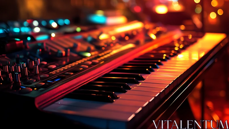 Neon-soaked synth keys humming under city-light halos.