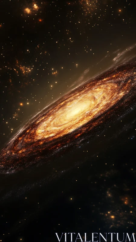Galactic disc in golden rotation with luminous stellar core.