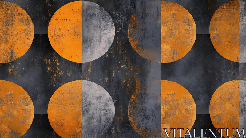 Midnight ember circles in a weathered geometric dance.