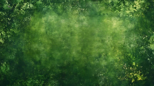 Emerald abstract foliage texture with layered painterly gradients.