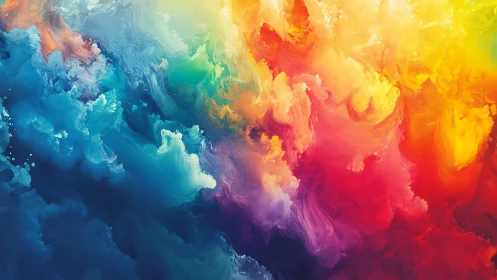 Chromatic turbulence field with high‑energy spectral gradients.