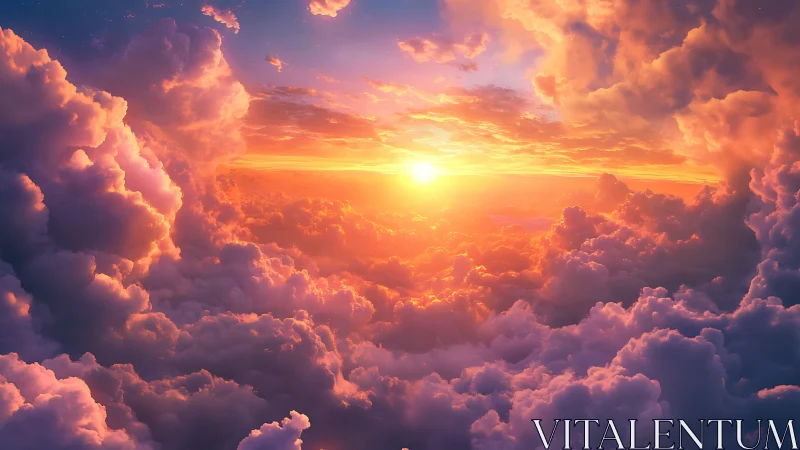 Sunrise drifting through cotton candy dream clouds.