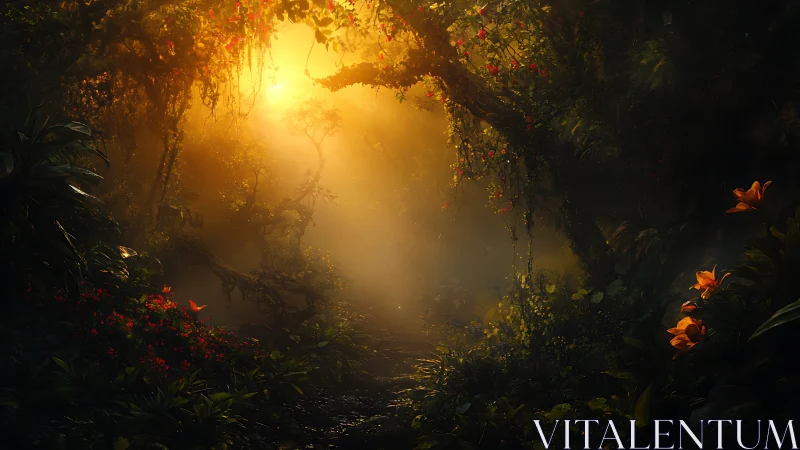 Luminous Threshold: Where Wilderness Whispers Golden Secrets.