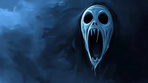 Nocturnal spectral maw with exaggerated cranial elongation.