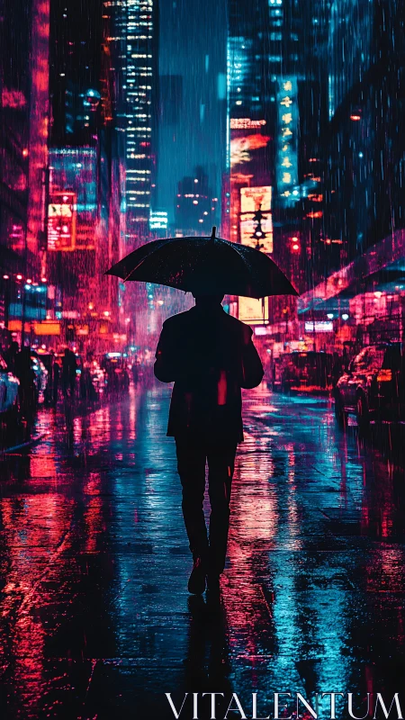 Neon rainwalk through the city’s glowing midnight streets.