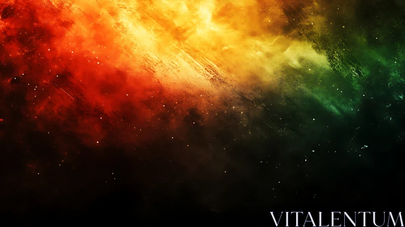 Diagonal tricolor nebula-style digital space background.