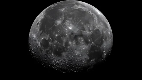 Moonlit craters and glows in a quietly dramatic close‑up.