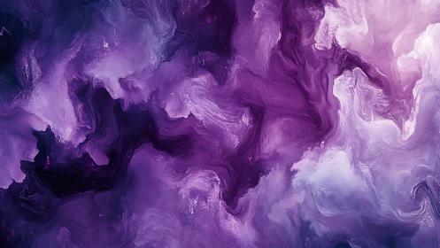 Nebulous violet tides swirl through a dreamlit cosmic veil.