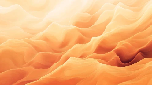 Soft sunrise dunes in glowing abstract desert light.