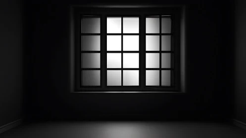 Soft light through a quiet window in a calm dark room.