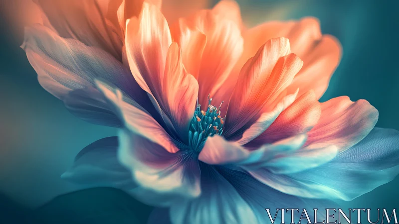 Luminous Bloom in Motion. Dreamy petals dance with vibrant light.