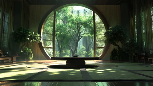 Serene Sanctuary: Where Modern Architecture Meets the Living Forest.