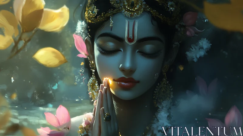 Lotus-lit serenity hums through this twilight prayer