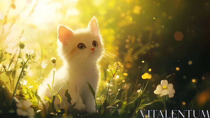 Whisker Wonder in Golden Wildflowers.