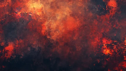 Inferno's Dance: Where Molten Chaos Meets Shadowed Depths