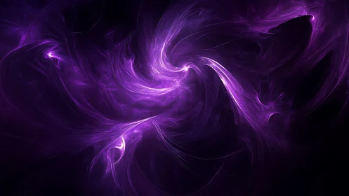 Velvet nebula swirls dancing through glowing violet light.