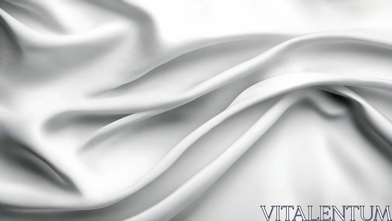 White fabric folds with smooth flowing draped texture.