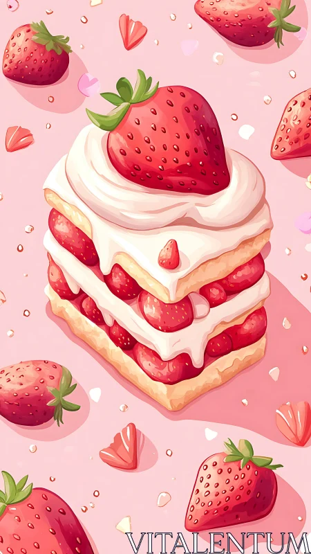 Strawberry Shortcake Dream with Whipped Cream