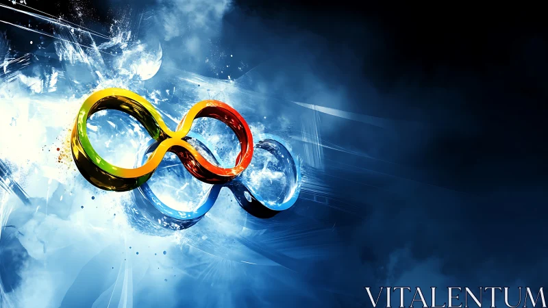 Chromatic Ring Composite with Fluid Dynamics in Volumetric Cloud Environment