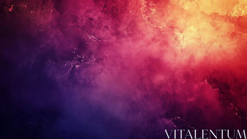 Gradient nebula texture with red, purple and orange hues.