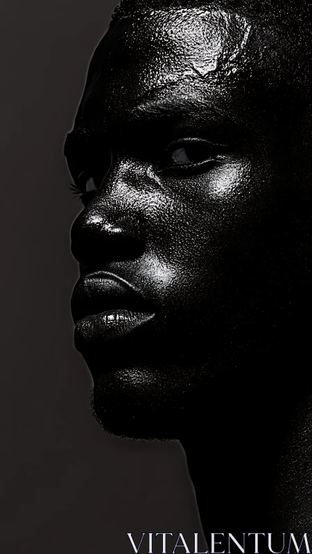 Midnight profile carves molten light from the surrounding dark